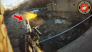 Marine Smokes Taliban Fighters With M249 SAW (*MATURE AUDIENCES ONLY*) Combat Footage