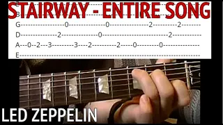 Stairway to Heaven by Led Zeppelin - Guitar lesson - The Entire Song With Tabs