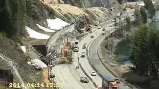 I-90 Snowshed Removal Time Lapse