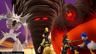 Kingdom Hearts III Boss Fight #3 Three Titans (No Damage)