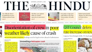 1 January 2022 | The Hindu newspaper today| Hindu Full Newspaper analysis|Editorial analysis| UPSC