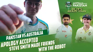 Apology accepted ✅ 😀Steve Smith made friends with ‘the robot’, endowed it with his autograph ✍️