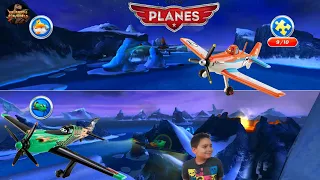 DISNEY PLANES - FREE FLIGHT - ICELAND MAP - DUSTY CROPHOPPER VS RIPSLINGER!!!