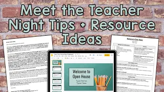 Meet the Teacher Night Tips | Back to School Night Tips