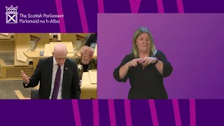 Scottish Government Debate: Covid Recovery Strategy (BSL) - 28 October 2021