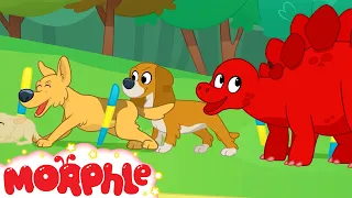 Four Hours of Morphle! | Dino At The Dog Race | @MorphleTV | Mila and Morphle | Kids Cartoons