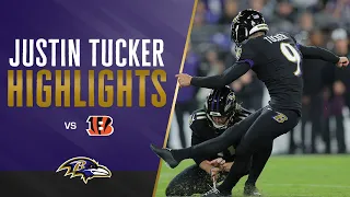 Highlights: Every Justin Tucker Field Goal in Game-Winning Performance | Baltimore Ravens