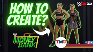 How To Create Ronda Rousey MITB 2022 Attire? WWE 2K22 Creations