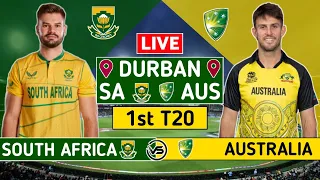 South Africa v Australia 1st T20 Live Scores | SA v AUS T20 Live Scores & Commentary | 1st Innings