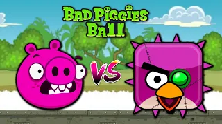 Red Ball 4 - Pink Piggies Ball vs Pink Red Box Boss - Bad Piggies Ball Gameplay Volume 3