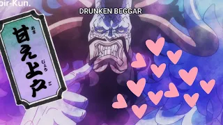 Cute drunk Kaido. (One Piece )