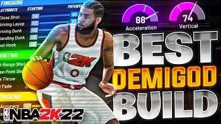 *NEW* GAMEBREAKING BEST ISO DEMIGOD CENTER BUILD IN NBA 2K22! BEST BUILD + BADGES NBA 2K22!