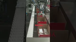 Robotic Case Packer for Pillow Bag of Milk by Delta(Spider) Robot Speed: 40 ppm