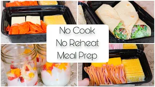 Meal Prep With Me! No Cook No Reheat Fast Meal Options | Convention Vendor Meals