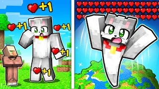 Paso Minecraft PERO MIS CORAZONES = MI TAMAÑO ❤️🤯