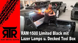 RAM 1500 Limited Black mit LazerLamps und Tool Box optimiert - RTR - RAM Truck Ranch Solingen