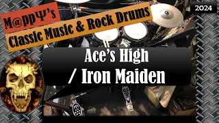 【V-Drums】Ace's High / Iron Maiden - Drums Cover | 🎧 is Better