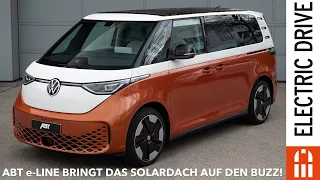 ABT e-line bringt Solarmodule auf den VW ID.Buzz | Mehr Reichweite durch die Kraft der Sonne?