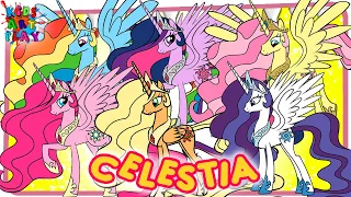 My Little Pony Celestia As All Ponies Color Swap Coloring Pages How To Color