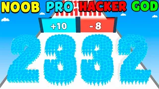 NOOB vs PRO vs HACKER vs GOD in Crowd Number 3D