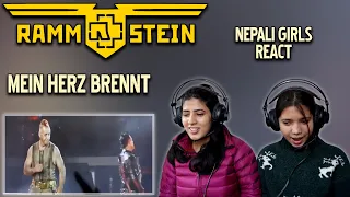 RAMMSTEIN REACTION | MEIN HERZ BRENNT REACTION | NEPALI GIRLS REACT