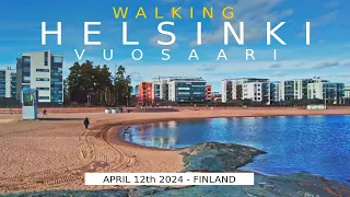 Walking Helsinki: Vuosaari, April 12th, 2024, Finland [4K] #slowtv