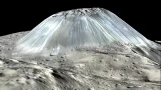 CERES: AHUNA MONS SIMULATED PERSPECTIVE VIEW