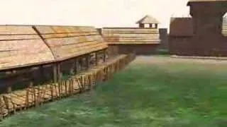 Early medieval town 3D animation