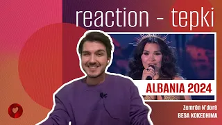 REACTION • Besa Kokëdhima - Zemrën N’dorë (Eurovision 2024 🇦🇱 Albania)