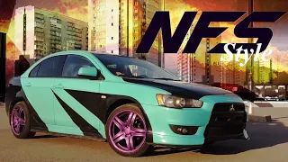 Mitsubishi Lancer X NFS style. Почти Evolution за 500 тысяч. Пушка гонка на минималках