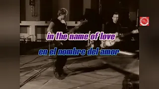 U2- In The Name of Love (subtitulada Inglés a español)
