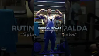 RUTINA de ESPALDA para PRINCIPIANTES 🤙 #fitness #gym #gymmotivation #fitnesmotivation #rutina