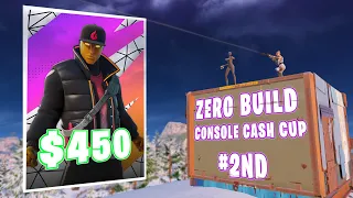 How I Almost WON The Zero Build Console Cash Cup Finals ($450)