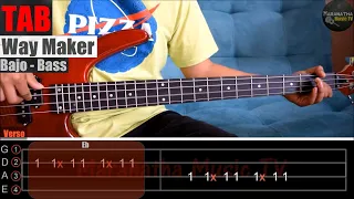 Way Maker (Aquí Estás - Abres Camino) || TUTORIAL BAJO - BASS | TABLATURA COMPLETA