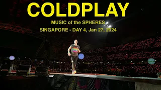 Coldplay Live - Music of the Spheres Tour - SG Jan 27, 2024 - Standing Pen Barrier