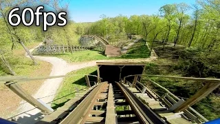 The Voyage front seat on-ride HD POV @60fps Holiday World