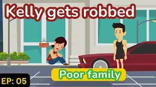 Poor family Episode 05 | English Story | English Conversation | Learn English with Kevin