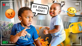 KASEN BABYSITS HIS SISTER ALONE… YOU WON’T BELIEVE WHAT HE DID!! *Hidden Camera*