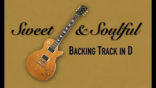 Sweet & Soulful Bluesy Guitar Backing Track in D | 74 bpm