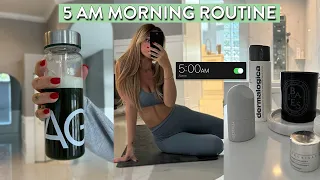 5 AM MORNING ROUTINE VLOG: healthy habits + self care