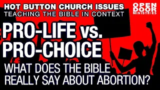 What The Bible Says About Abortion | Is The Church Really Pro-Life Or Pro Birth