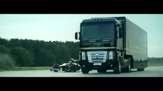 World-Record Renault Truck Jump by EMC and Lotus F1 Team