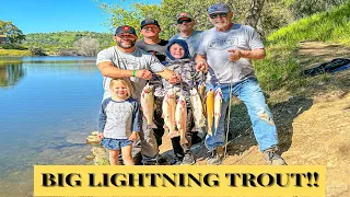 CATCHING HUGE LIGHTNING TROUT!!!!