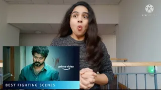 Non-Stop Thalapathy Vijay -Best Fighting Scene Reaction|Amazon Prime Video|HugeFan Of VIJAY sir❤😘