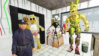 ANIMATRONICS SCARE THE SECURITY GUARD IN FNAF 3 Garry's Mod