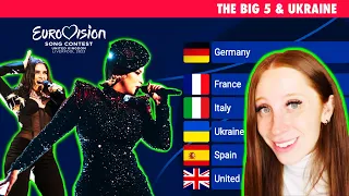 LET'S REACT THE BIG 5 & UKRAINE OF EUROVISION 2023 REHEARSALS  (4 MAY)