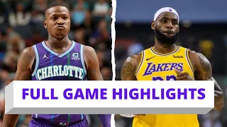 LA Lakers vs CHA Hornets Full game Highlights October 27, 2019