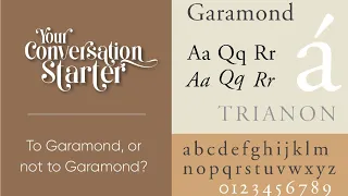 To Garamond, or not to Garamond... huh?