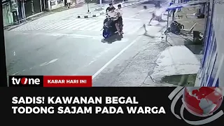 Menegangkan! Ini Detik-Detik Begal Sadis Ancam Korban dengan Sajam saat Mengendarai Motor | tvOne