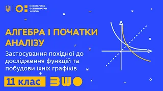 11 клас. Алгебра і початки аналізу. Застосування похідної до дослідження функцій